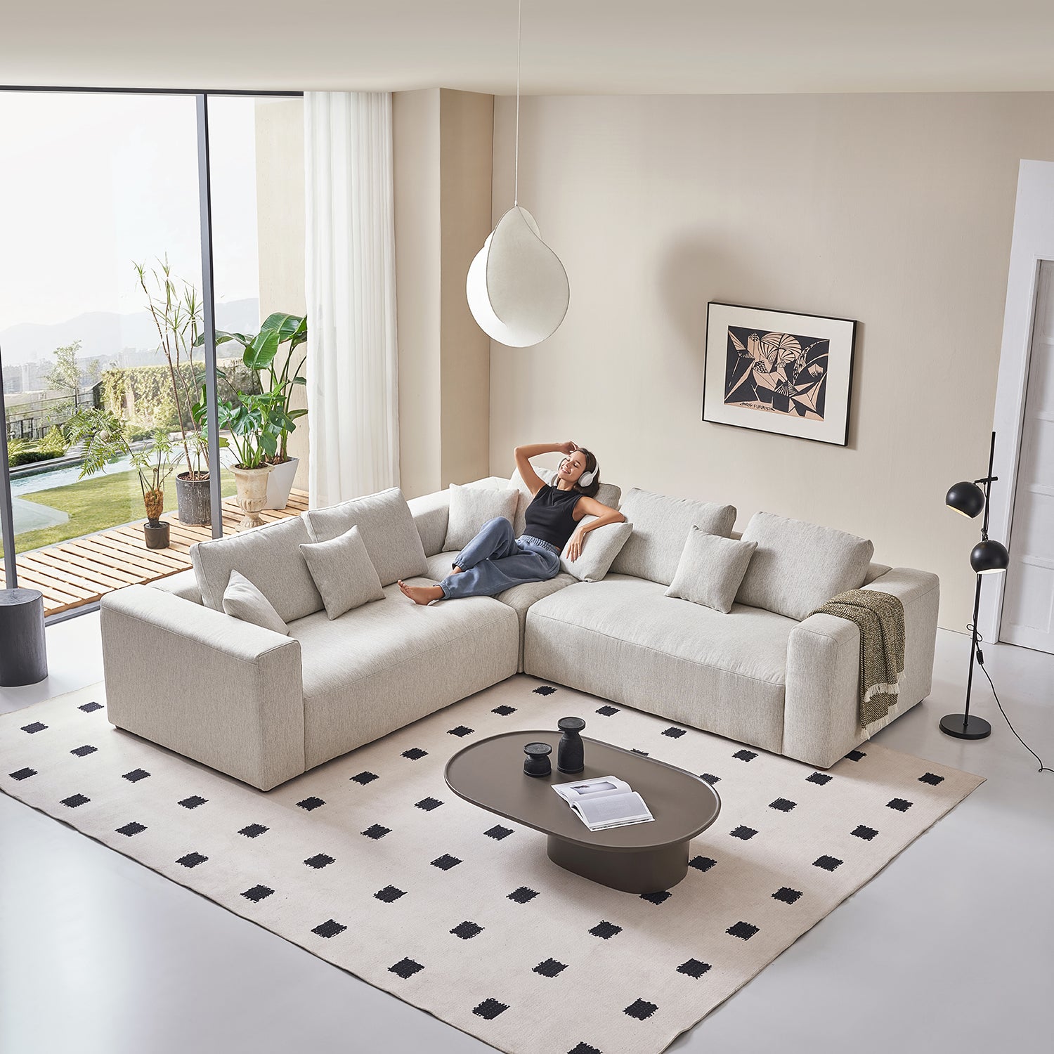 The 5th Closed L Sectional, sectional, Foundry | Valyou Furniture