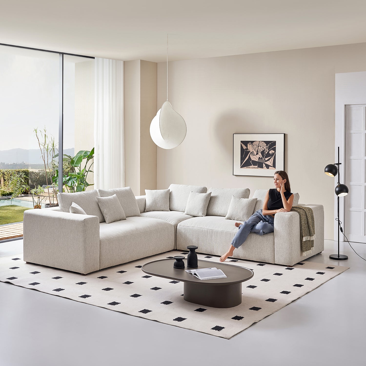 The 5th Closed L Sectional, sectional, Foundry | Valyou Furniture