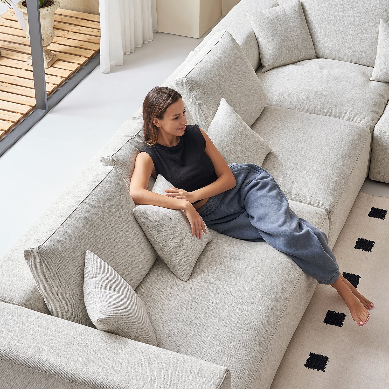 The 5th Closed L Sectional, sectional, Foundry | Valyou Furniture