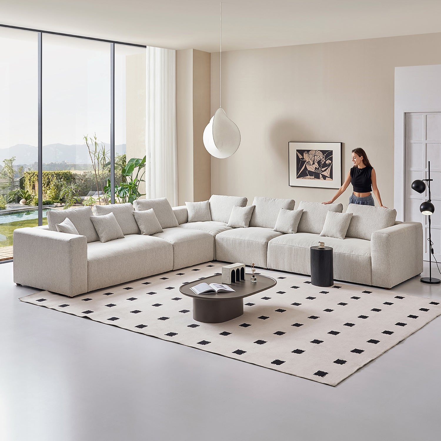 The 5th Closed L Sectional, sectional, Foundry | Valyou Furniture