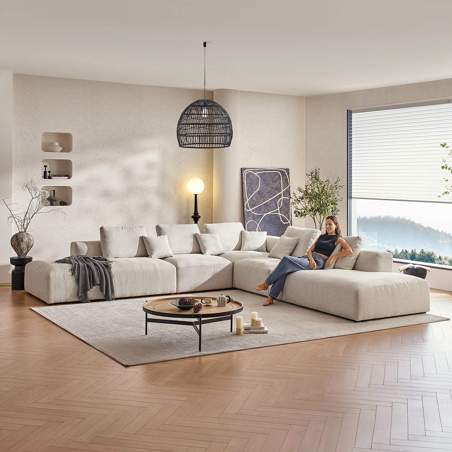 The 5th Open L Sectional, sectional, Foundry | Valyou Furniture