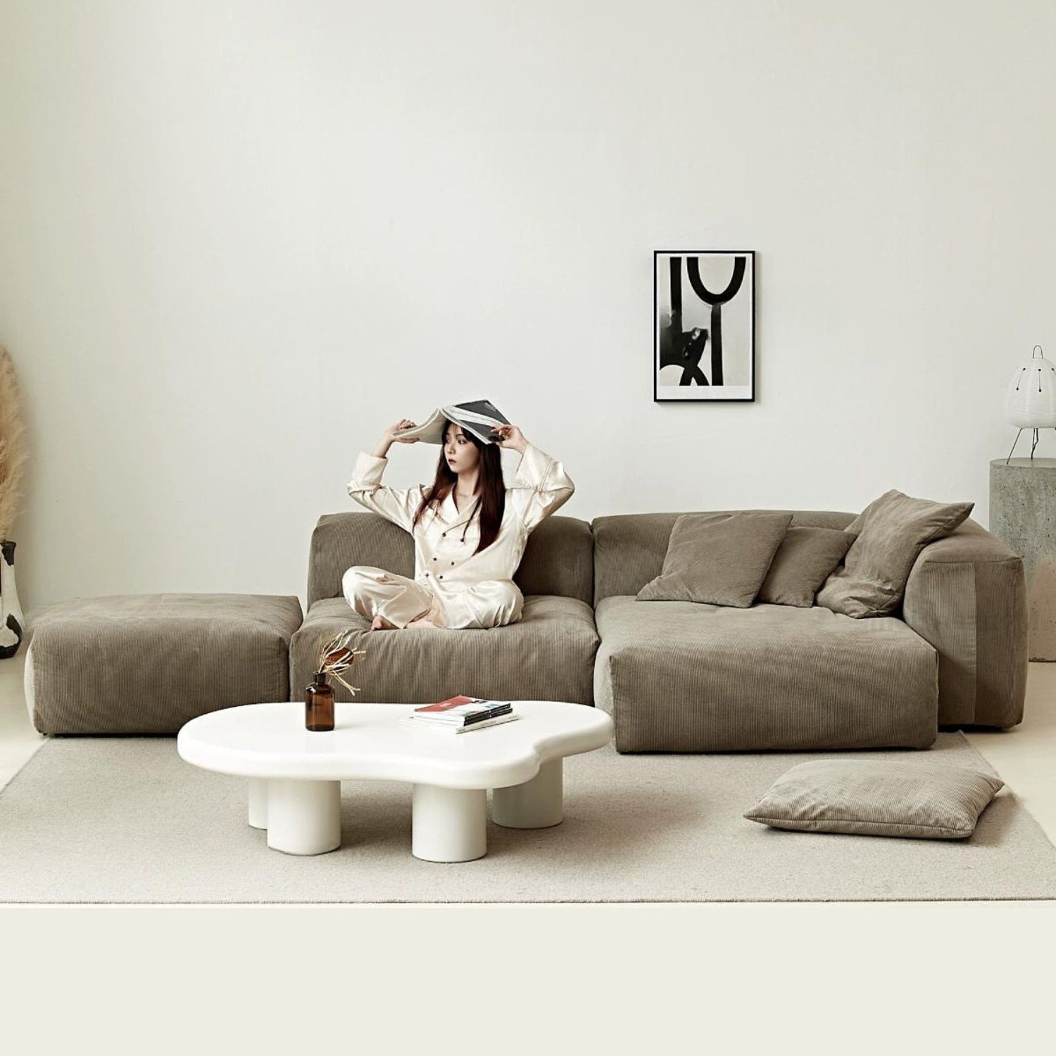 The Squish Sectional + Ottoman, , Valyōu Furniture | Valyou Furniture