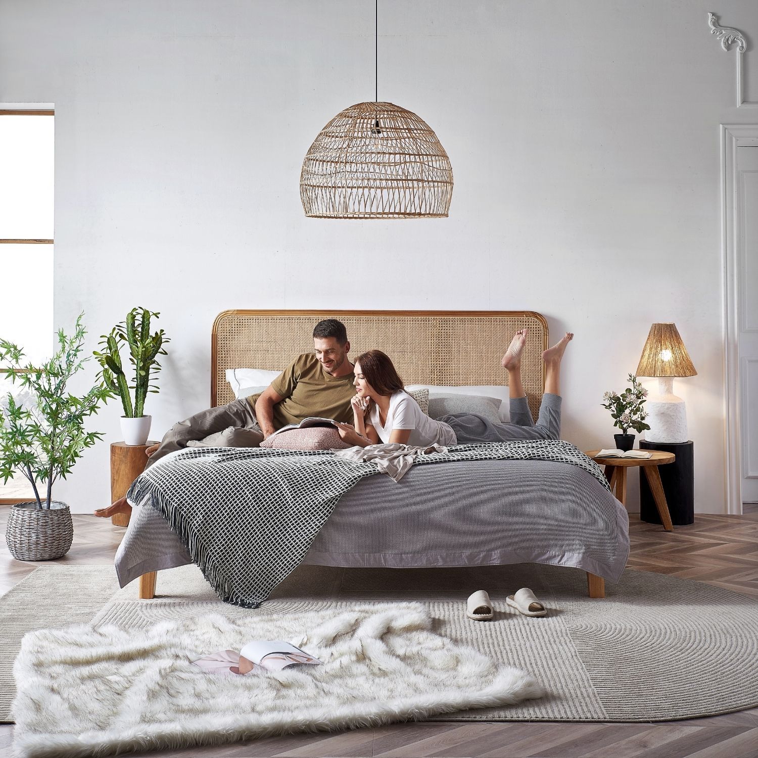 Uluwatu Headboard Headboard Lemons & Me King Bleached Teak-C