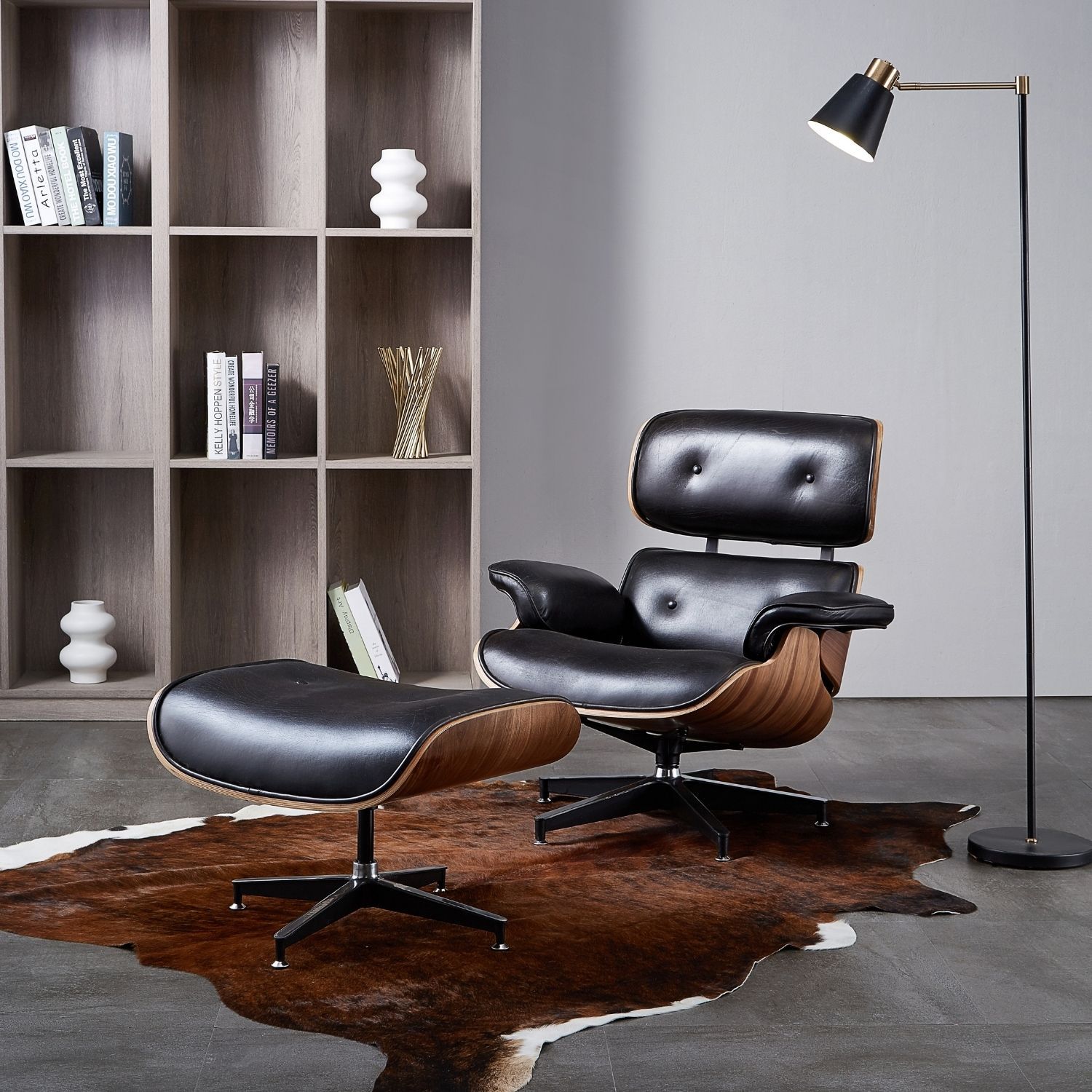 Hadley Chair with Ottoman Accent Chair Foundry