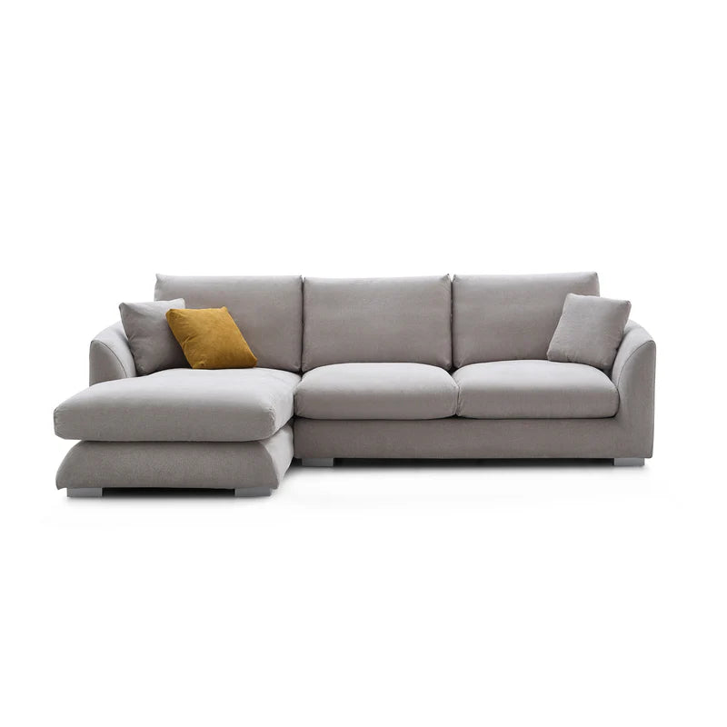 Feathers Sectional Couch Chaise Lounge 88-170 Inches