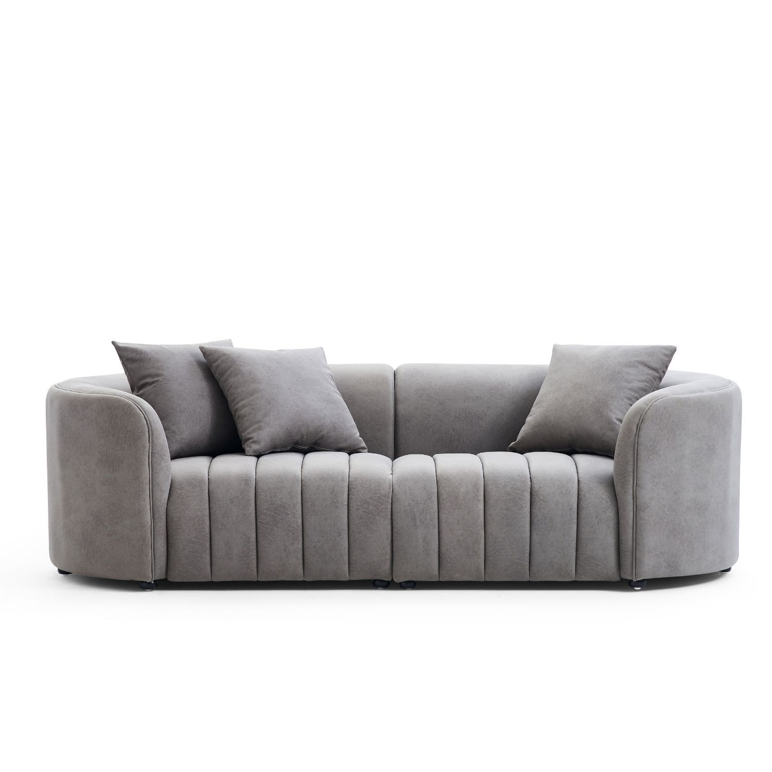 Bas Sofa Sofa Mario Capasa 3 Seater Dark Grey 