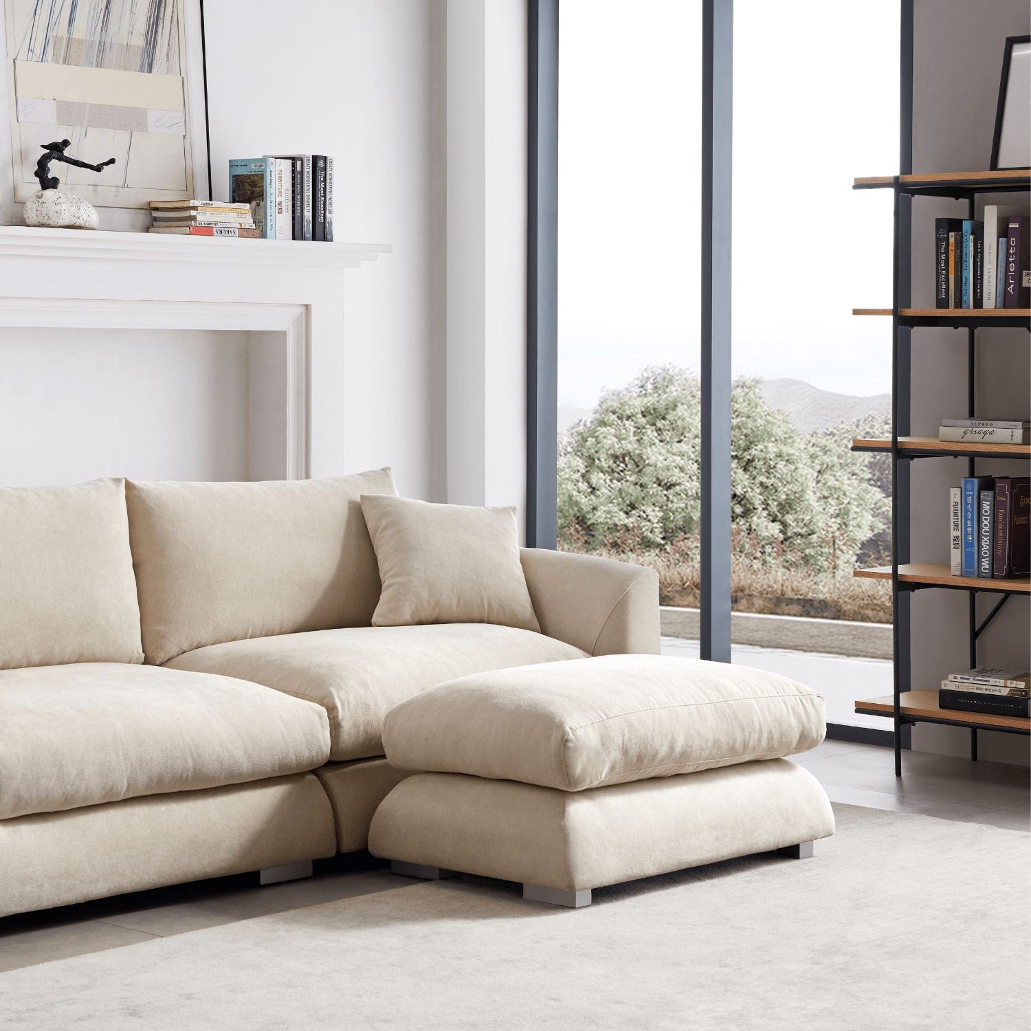 Feathers Ottoman - Valyou