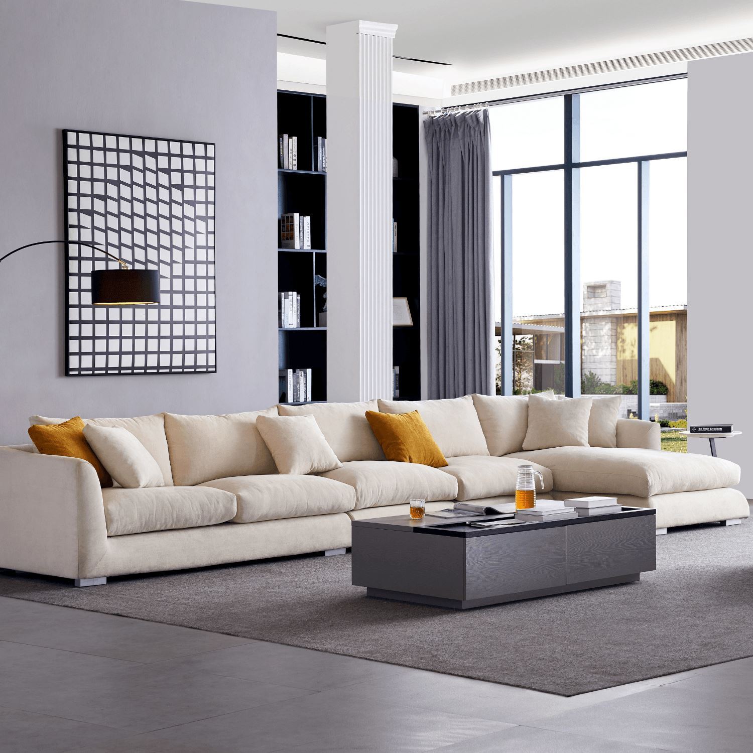 Feathers Sectional Sofa Mario Capasa
