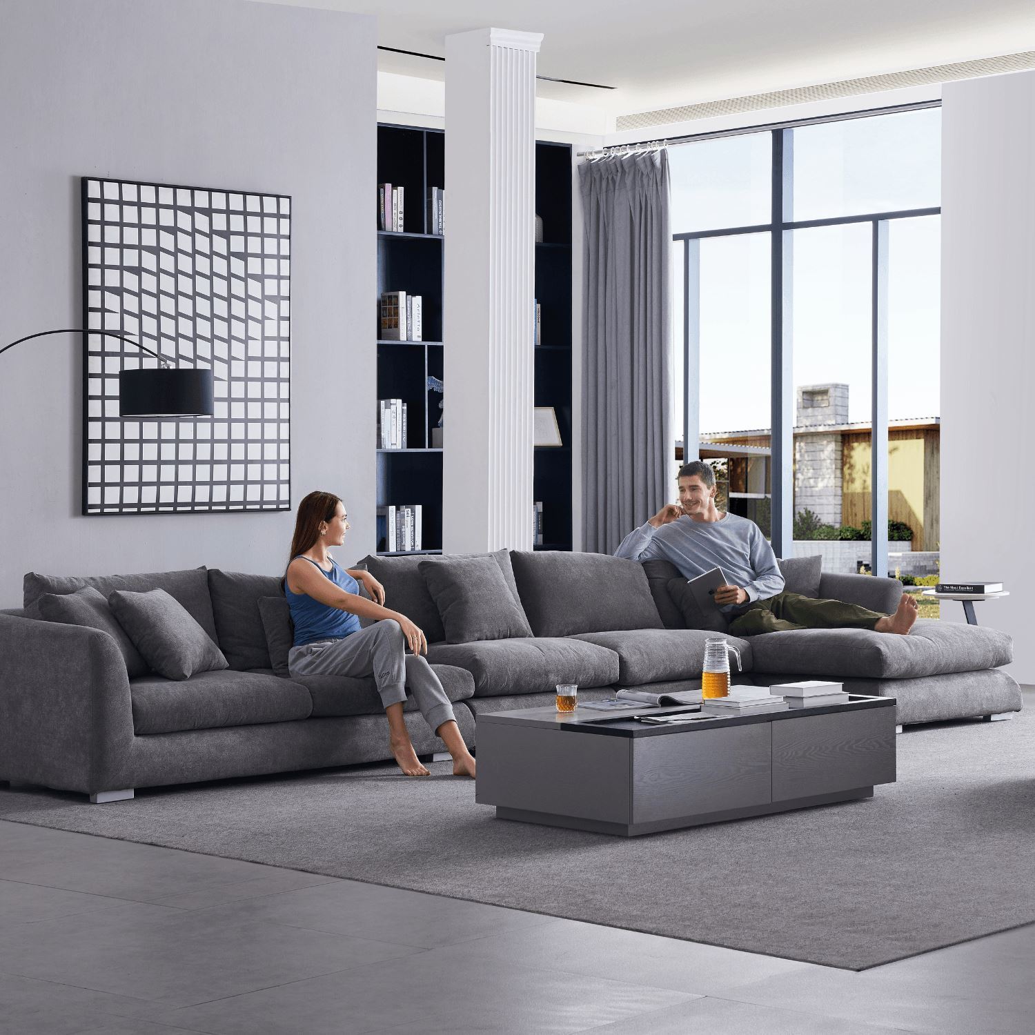 Feathers Sectional Sofa Mario Capasa 