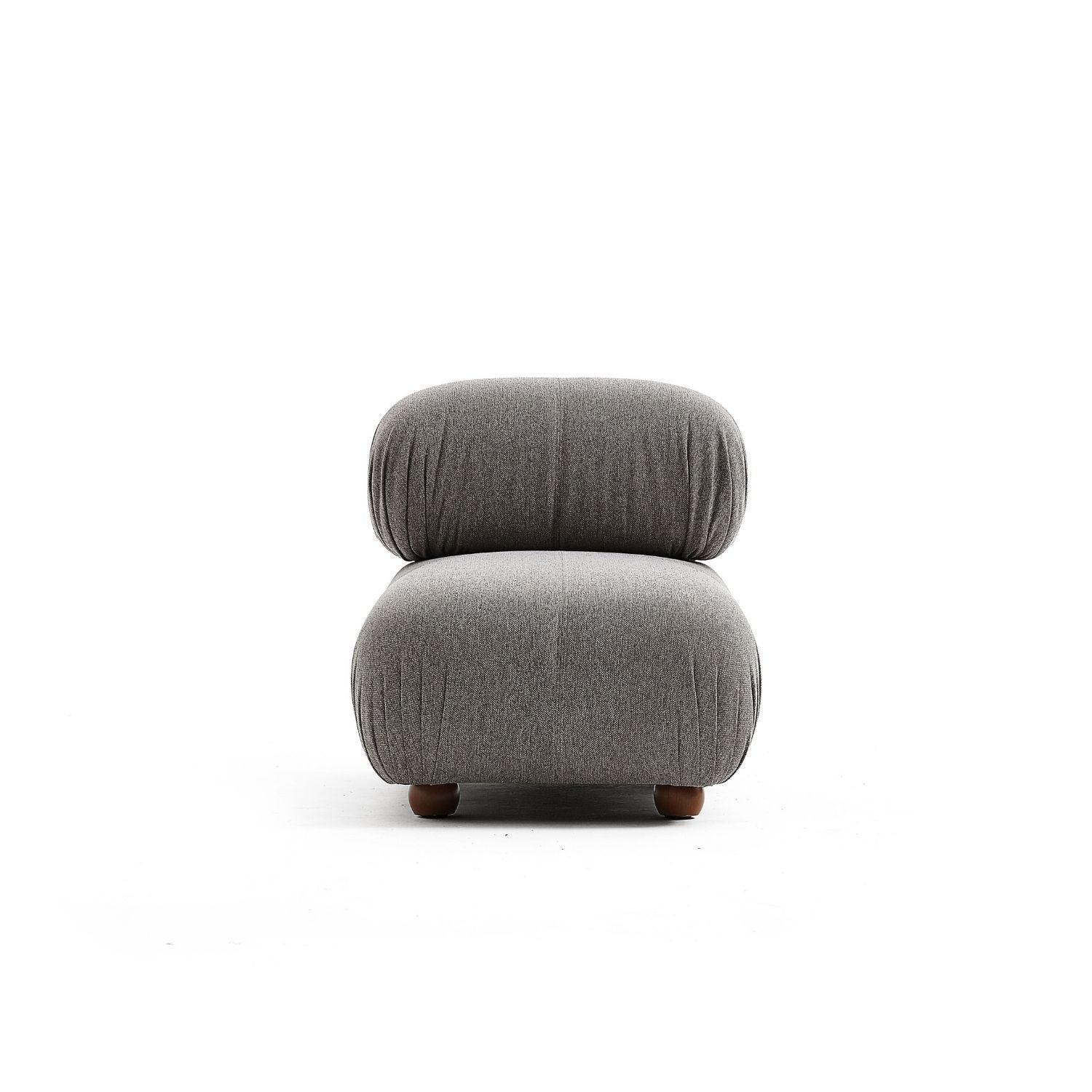 Pebbles Armless Seat Sofa Milozze Linen Grey Small 