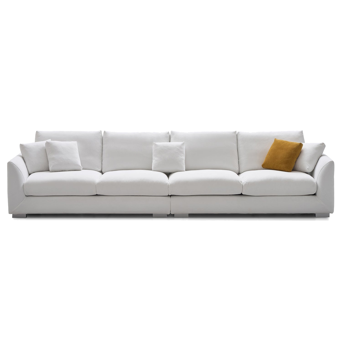 Feathers Sofa white couch 6-seater