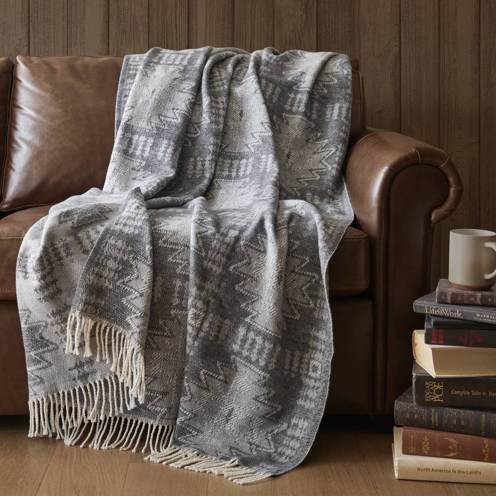 Cotton Blend Throw Blanket For Bed And Picnic 1-Piece