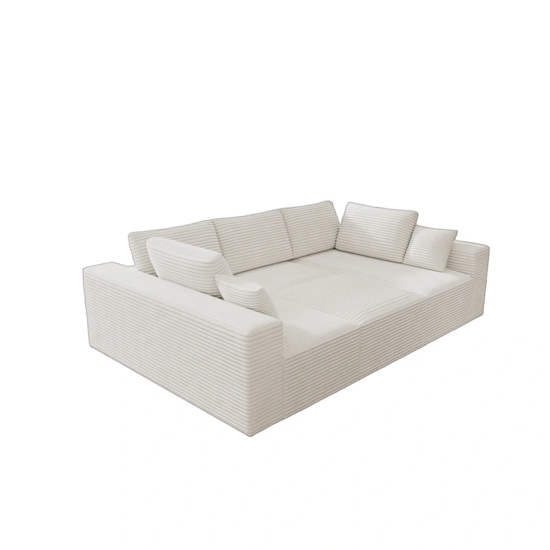 Flexo Corduroy Modular Sectional Pit Sofa
