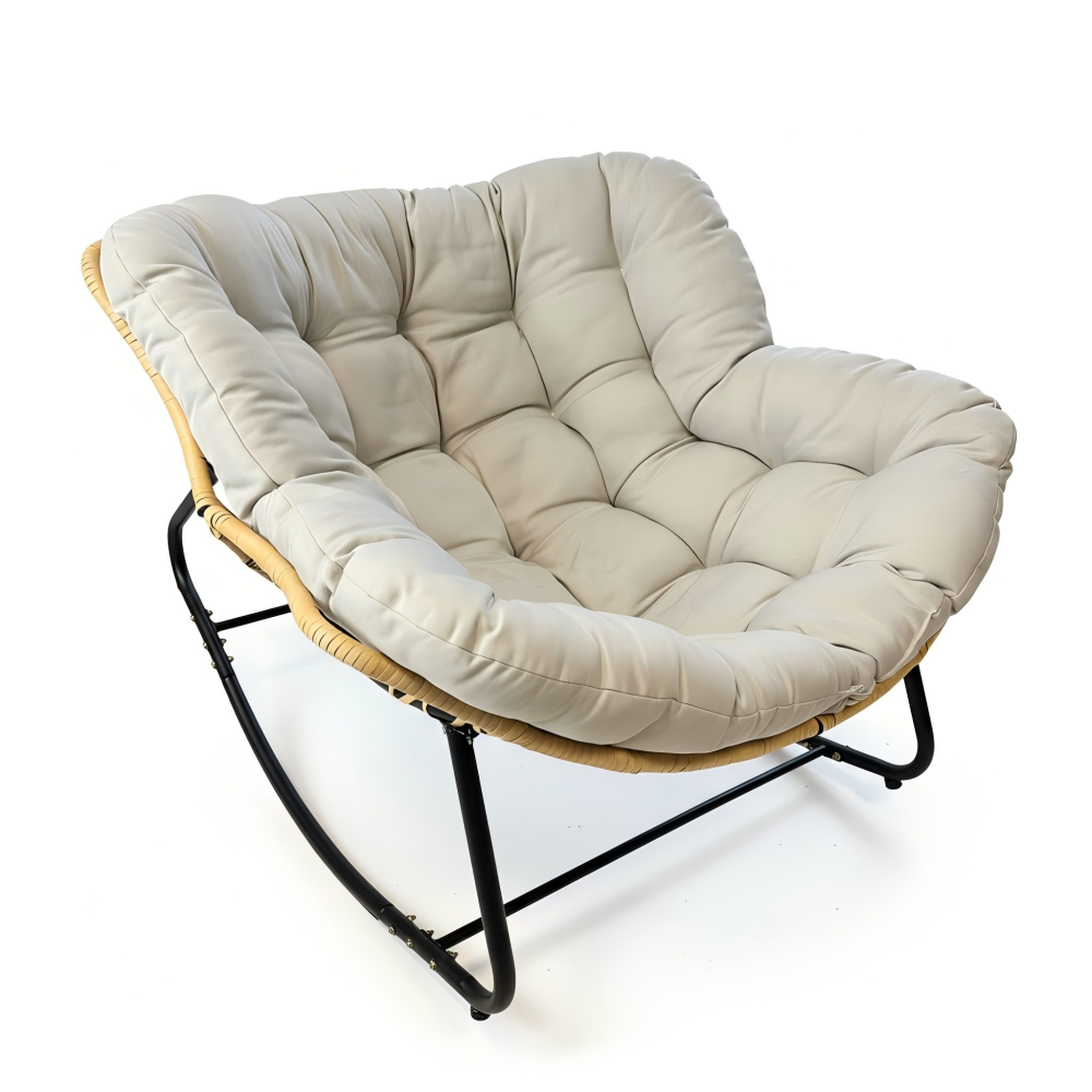Modern Patio Egg Rocking Chair For Outdoor and Bedroom Living Room