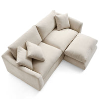 Feathers Sofa + Ottoman