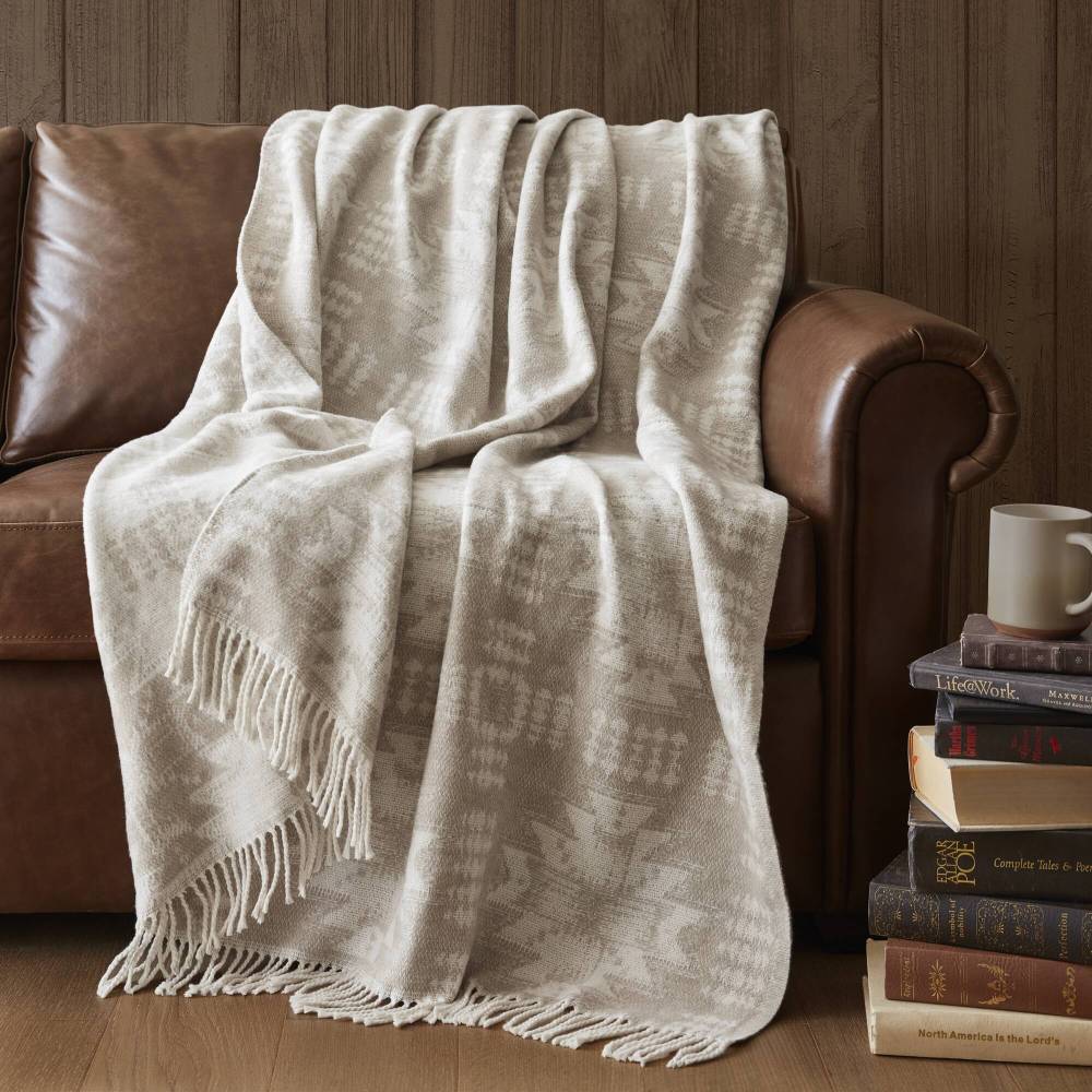 Cotton Blend Throw Blanket For Bed And Picnic 1-Piece