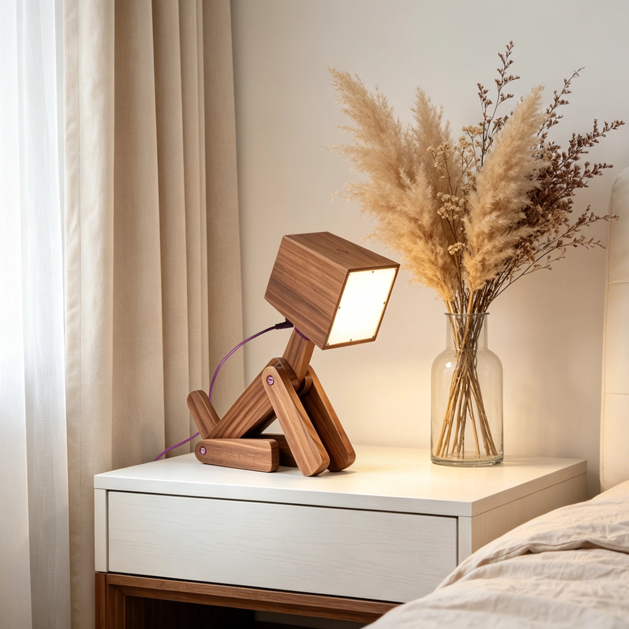 Dog Lamp Black Walnut