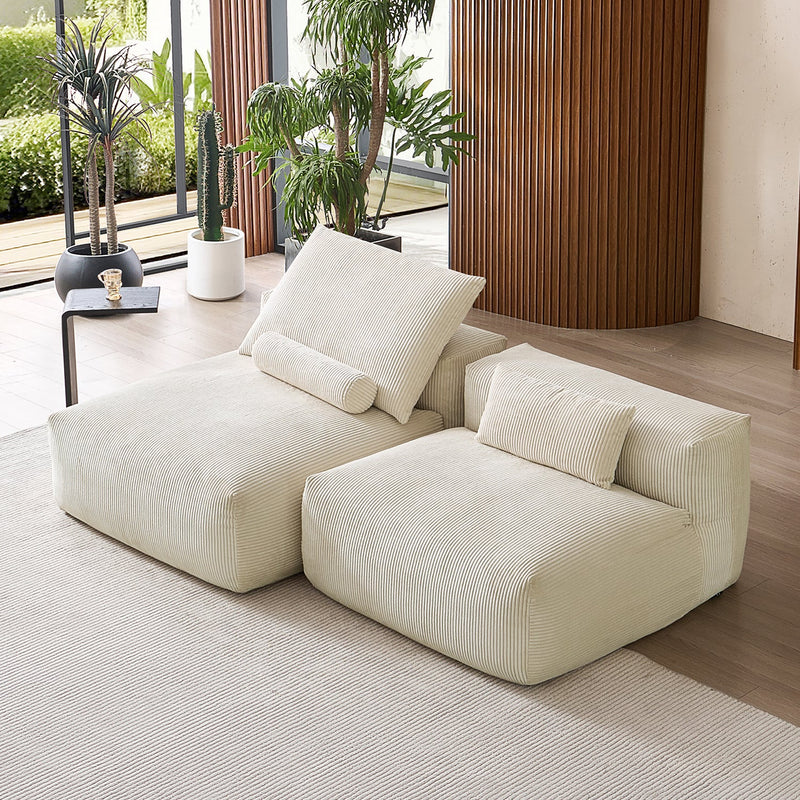 Mellow Open Sectional Armless Loveseat