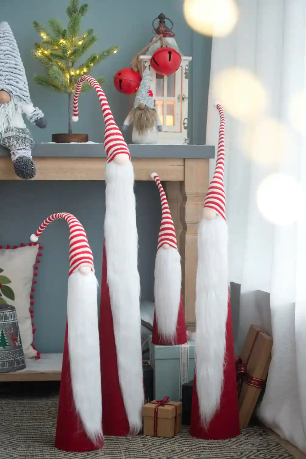 Christmas Decor Cone Gnome-Set of 4
