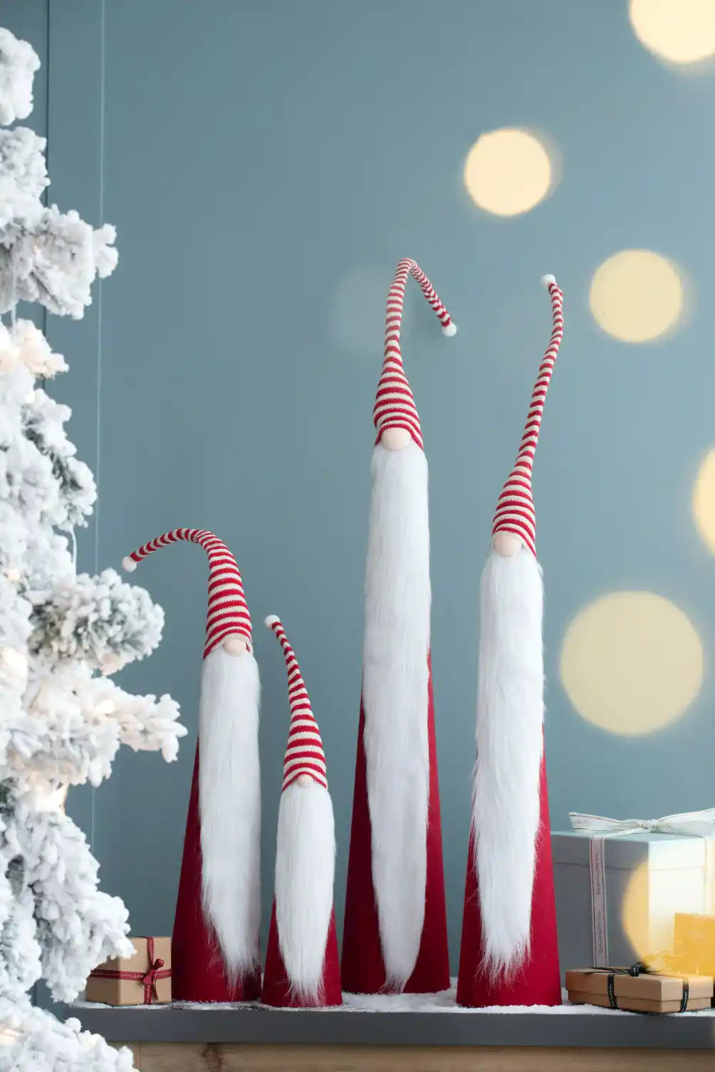 Christmas Decor Cone Gnome-Set of 4