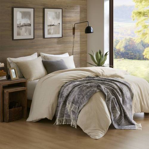 Cotton Blend Throw Blanket For Bed And Picnic 1-Piece