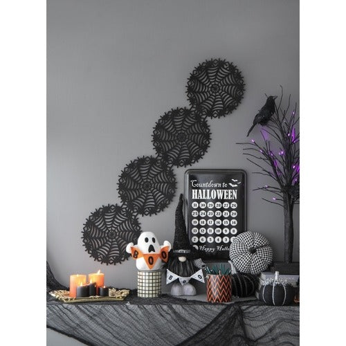 2 Pics Fabric Plaid Pumpkin Decor Halloween Decoration