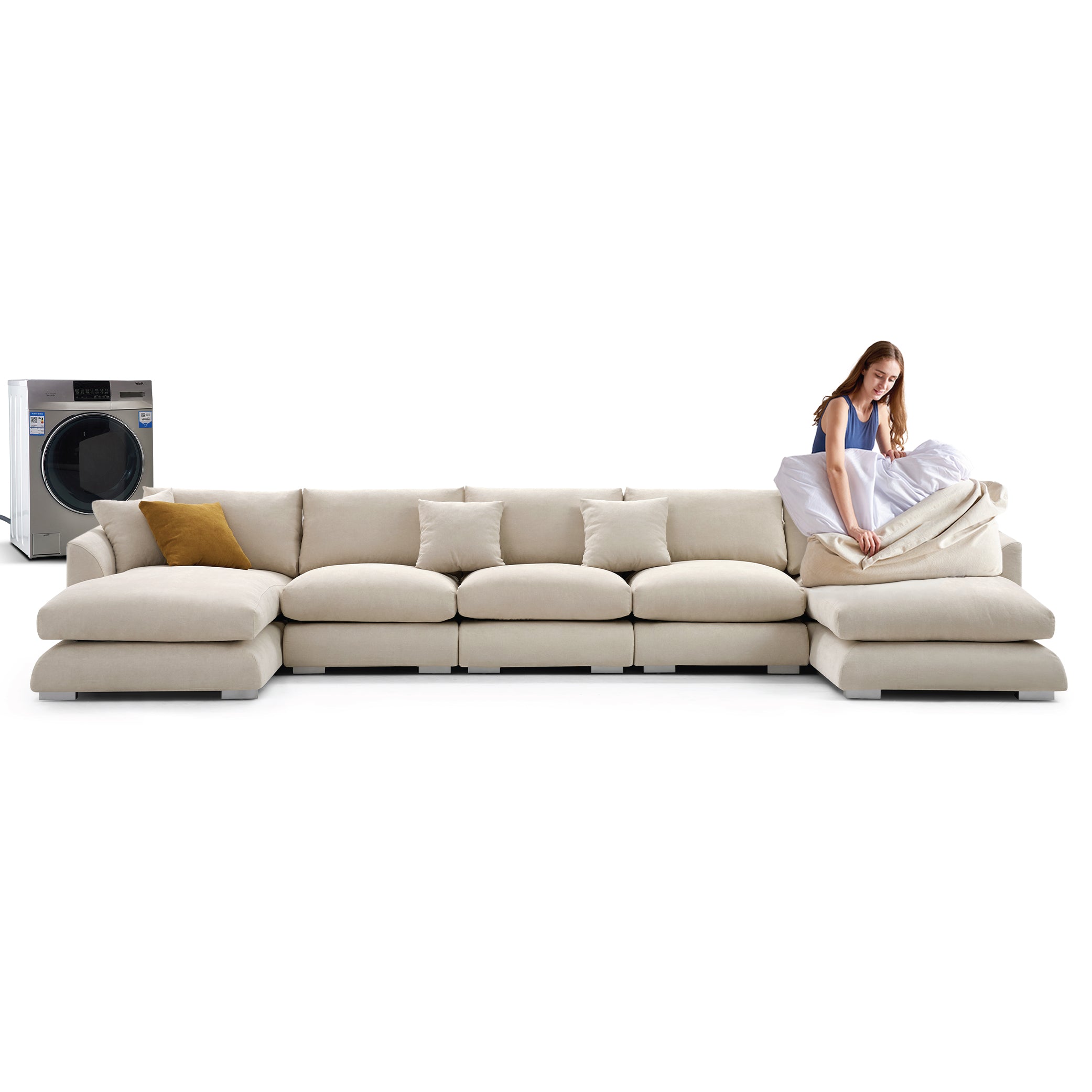 Feathers U-Sectional