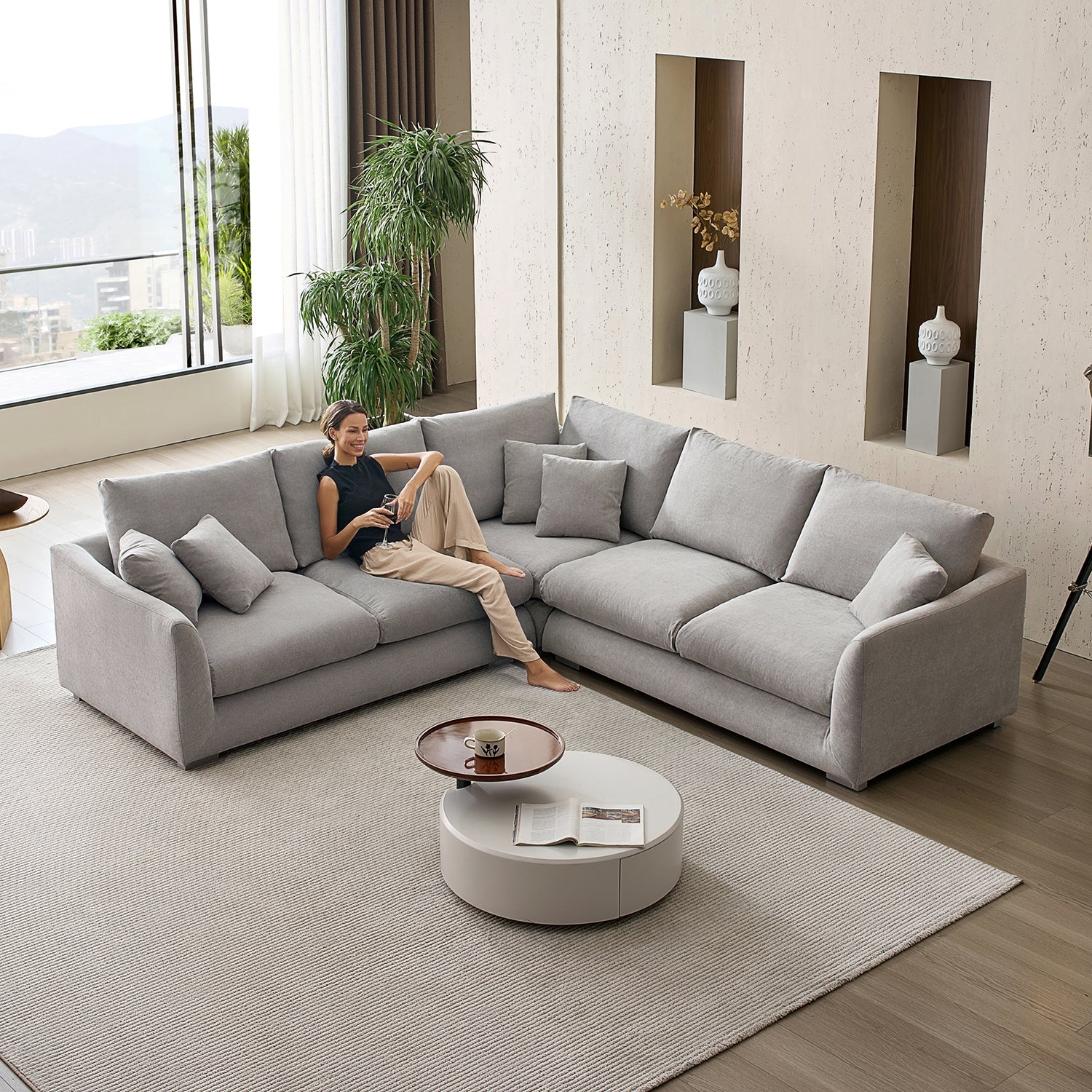 Feathers L Sectional