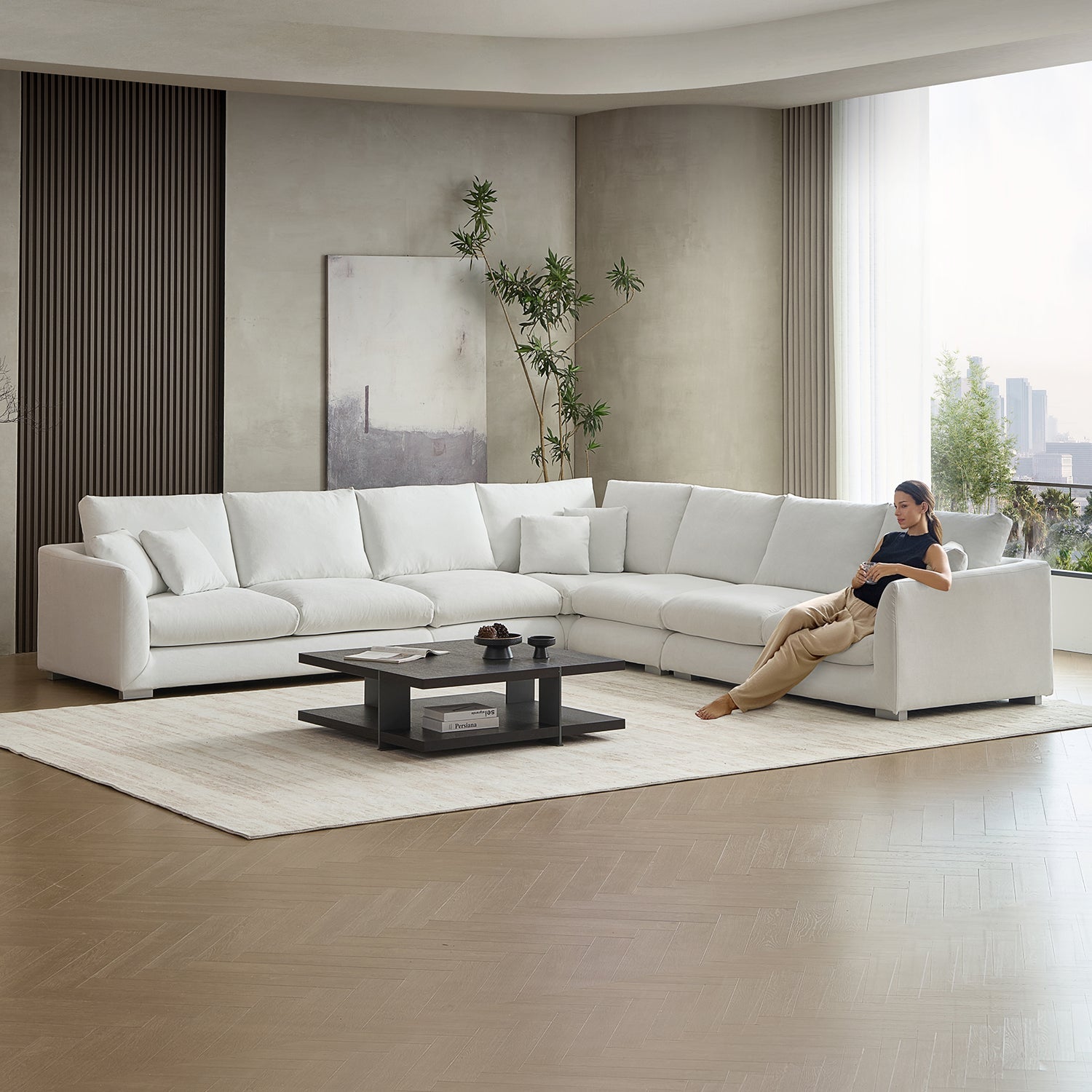 Feathers L Sectional