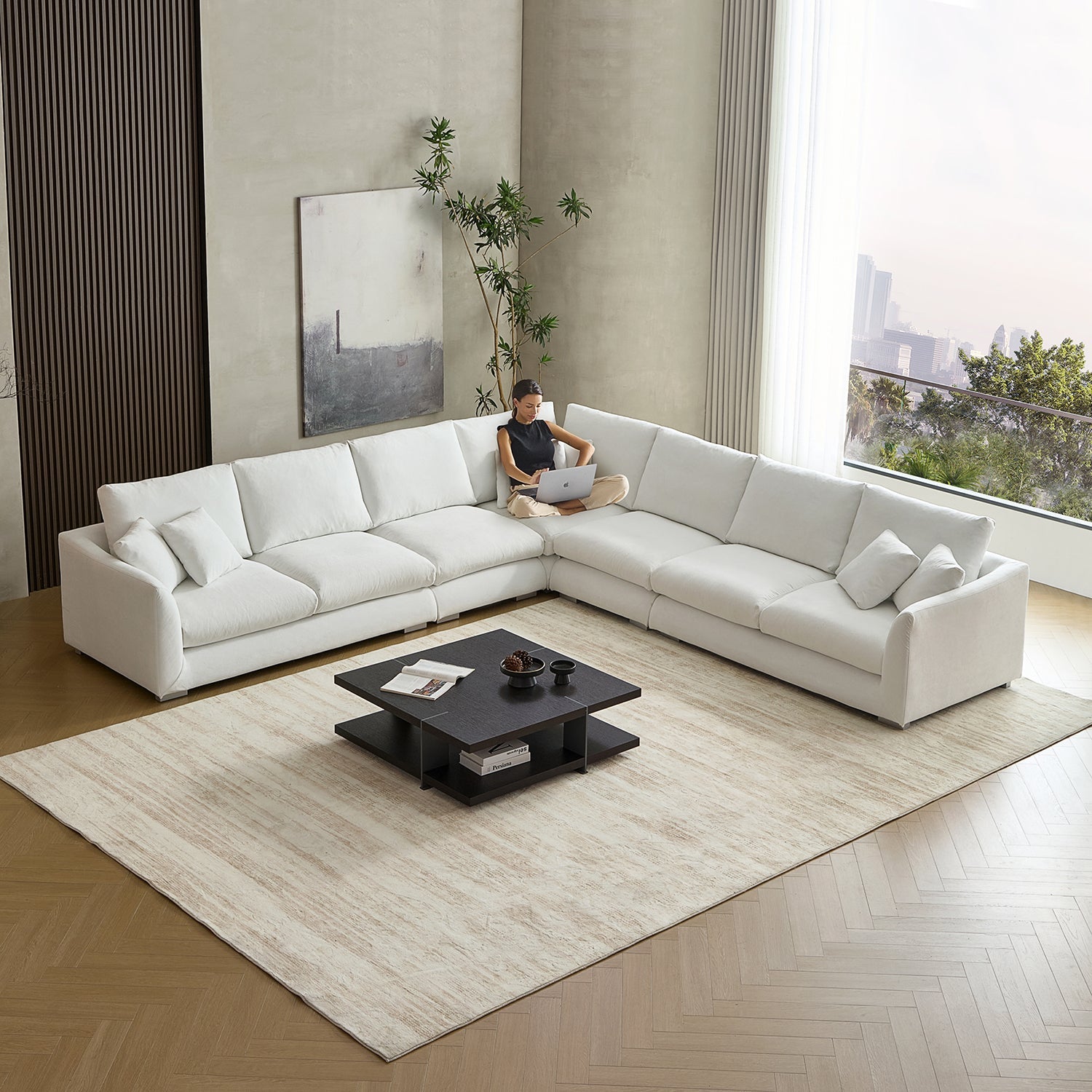 Feathers L Sectional