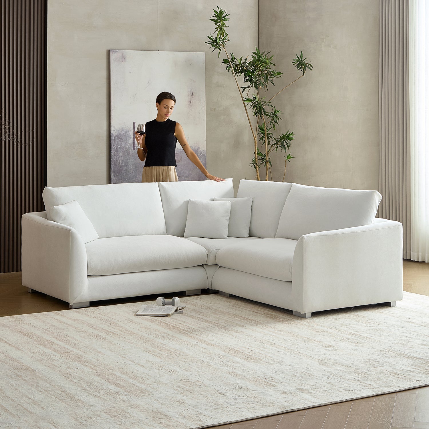 Feathers L Sectional