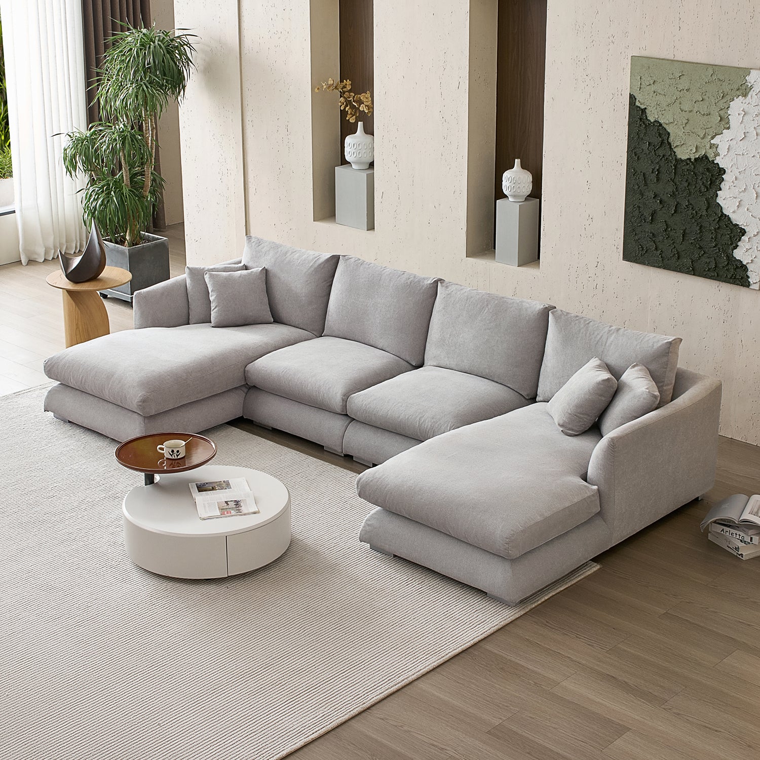 Feathers U-Sectional