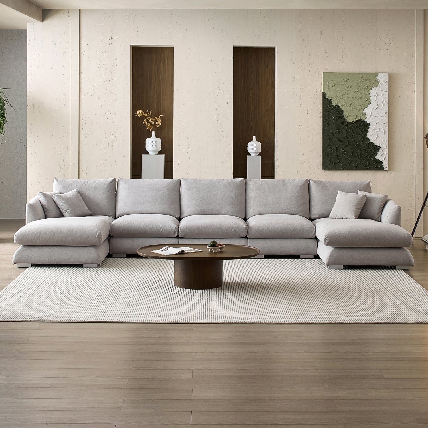 Feathers U-Sectional