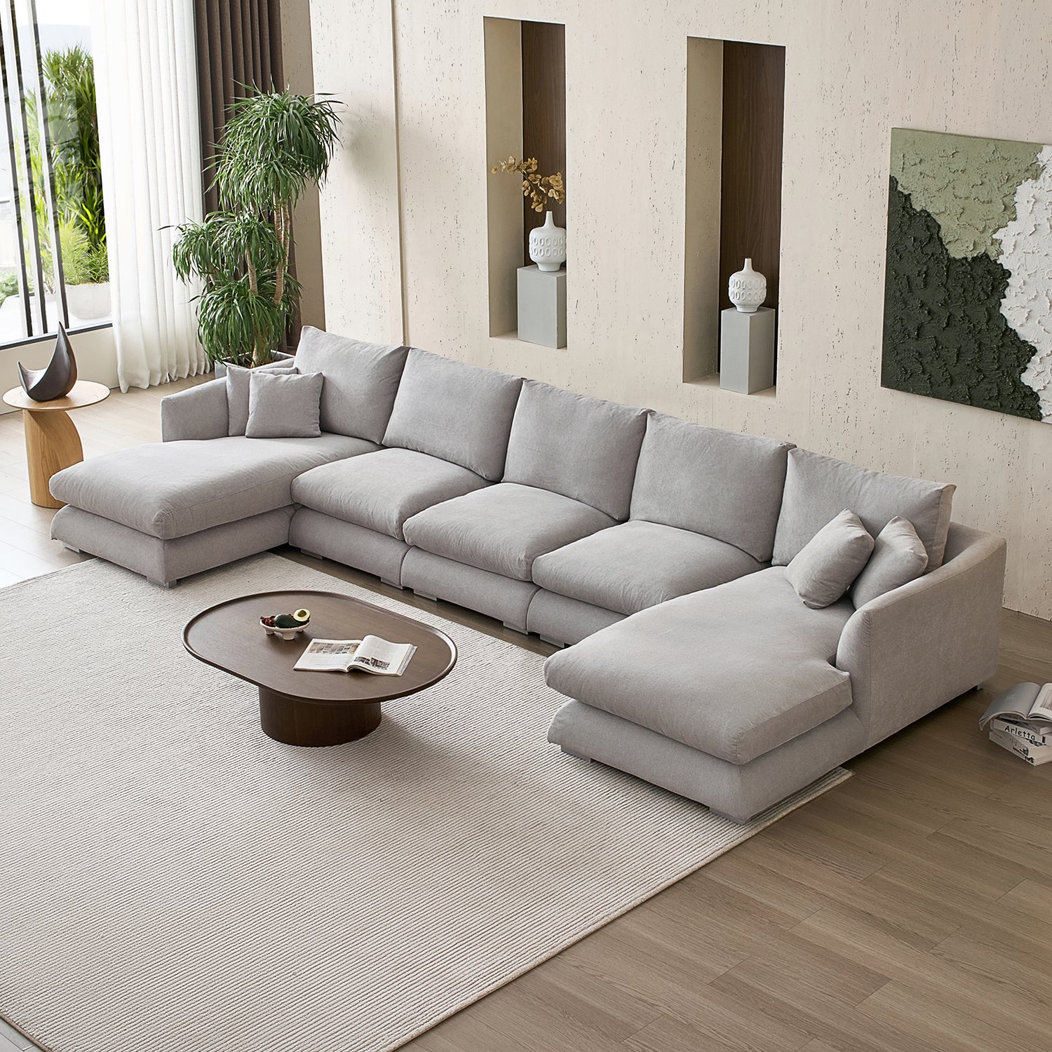 Feathers U-Sectional