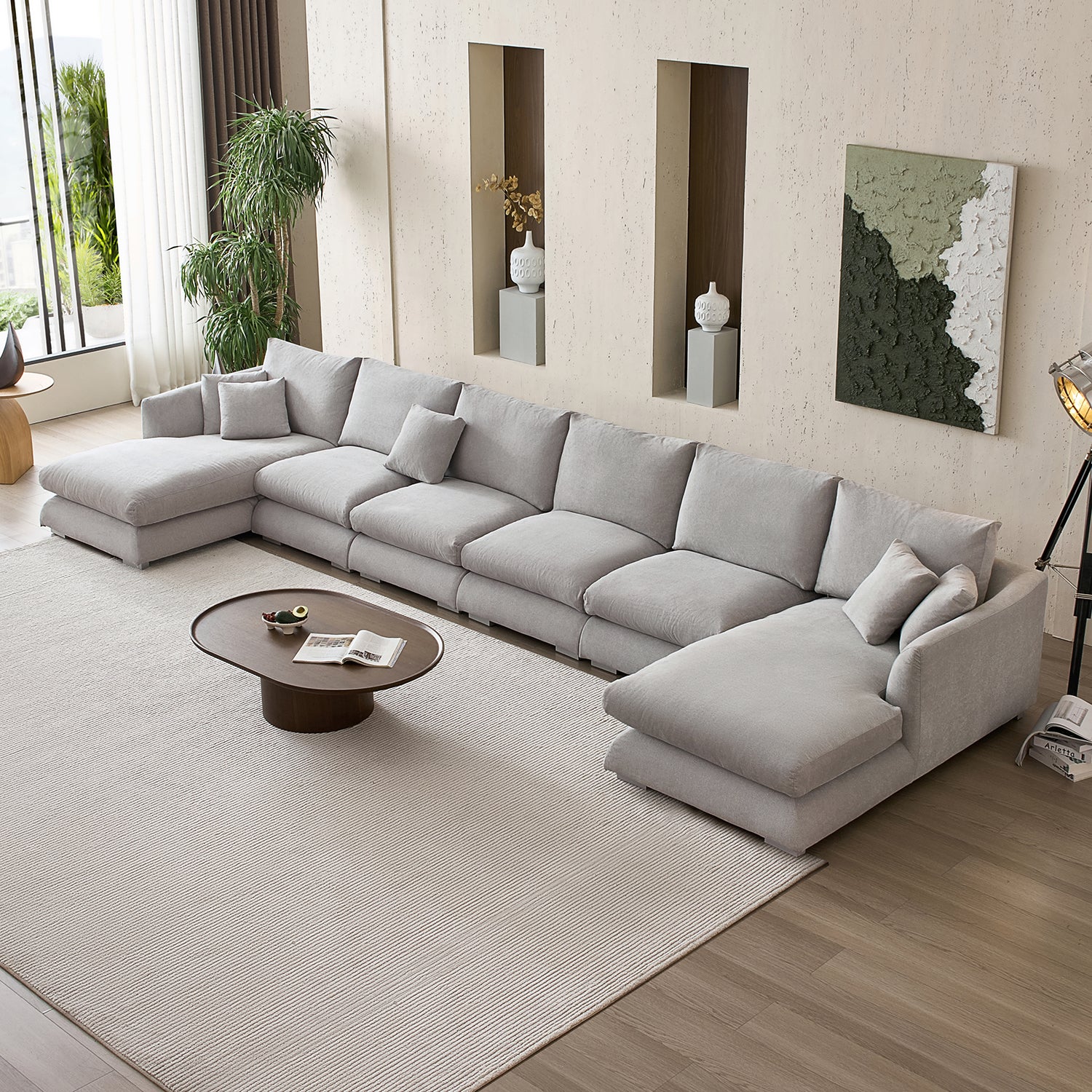 Feathers U-Sectional