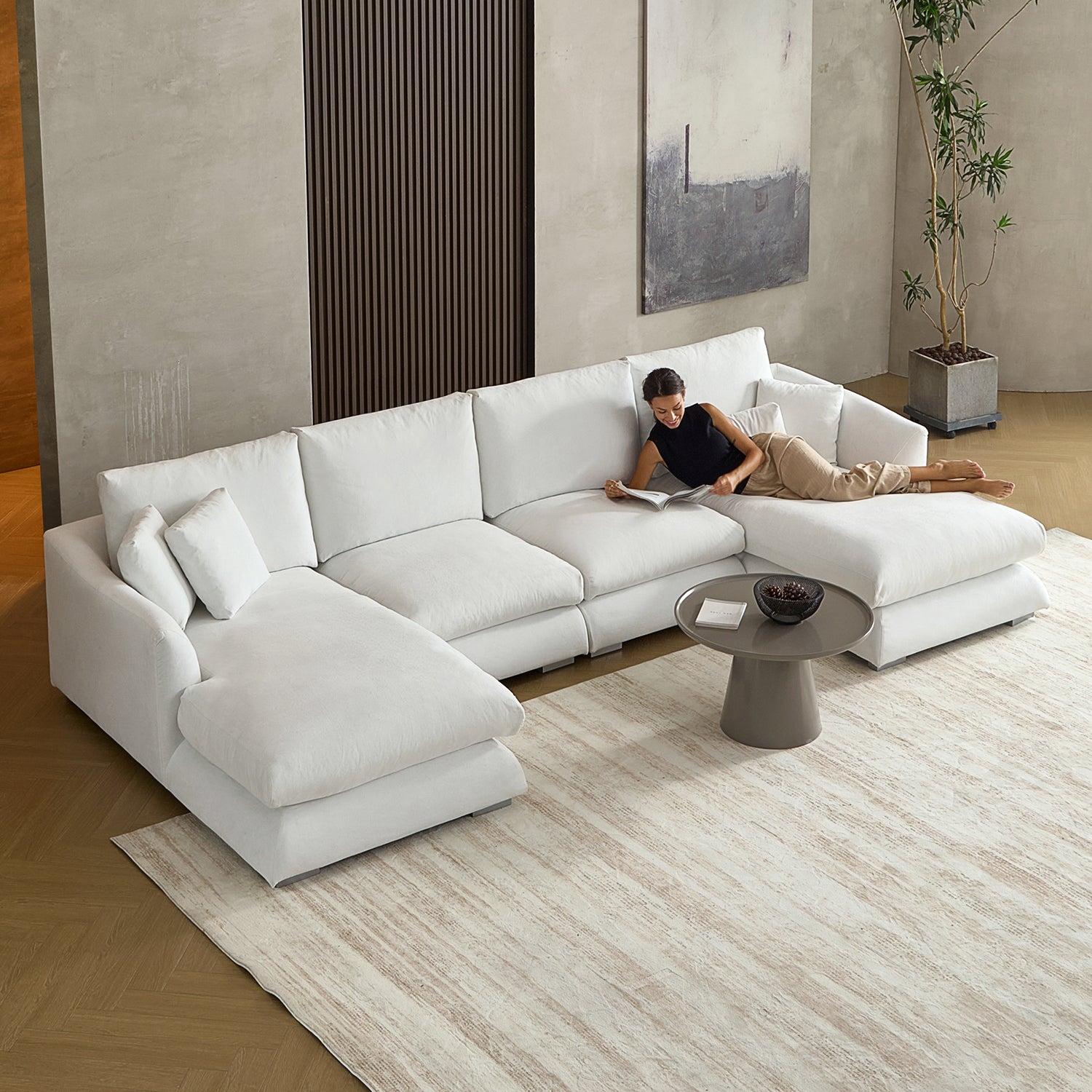 Feathers U-Sectional