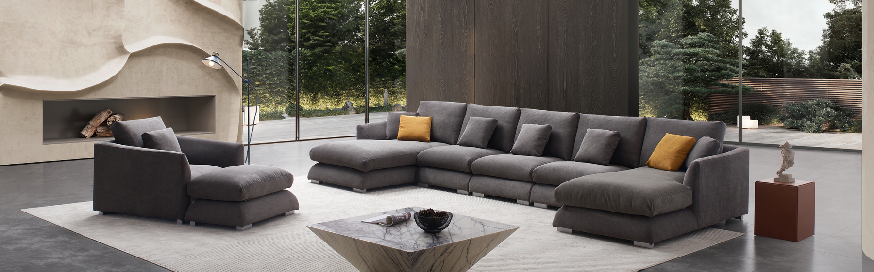 Feathers Collection Modular Sectional Sofas Valyou Furniture