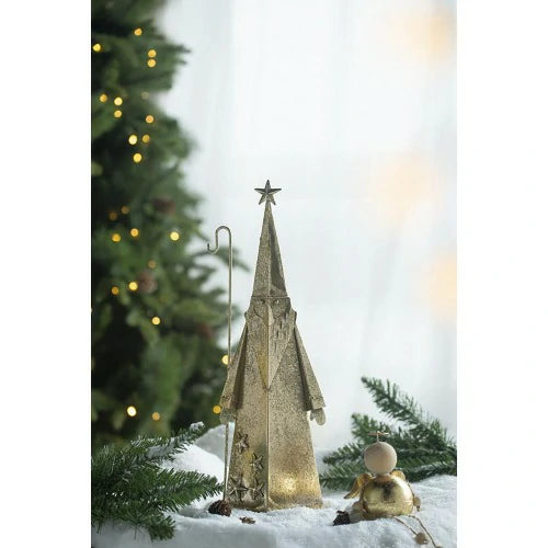 Gold Santa Decor Set of 2