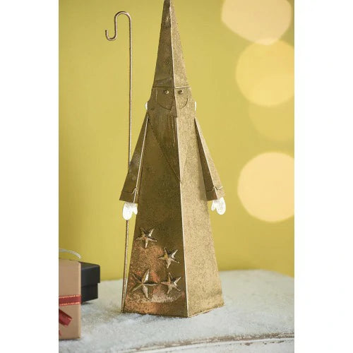 Gold Santa Decor Set of 2