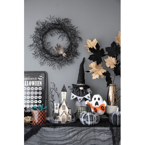 Halloween Cardboard Lighted Haunted House Tabletop Battery Powered