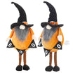 2 Pics Fabric Standing Orange Gnome Holding Banner