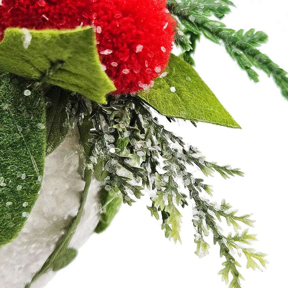 Iced Pinecone Ornaments Set of 6 for a Natural Winter Christmas Tree