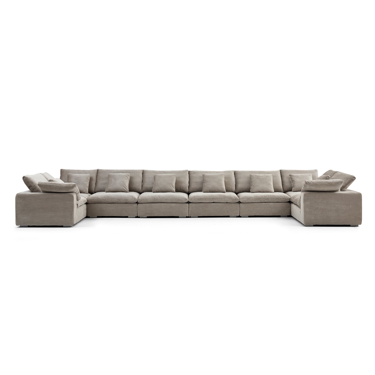 Malibu Cloud U Closed Sectional