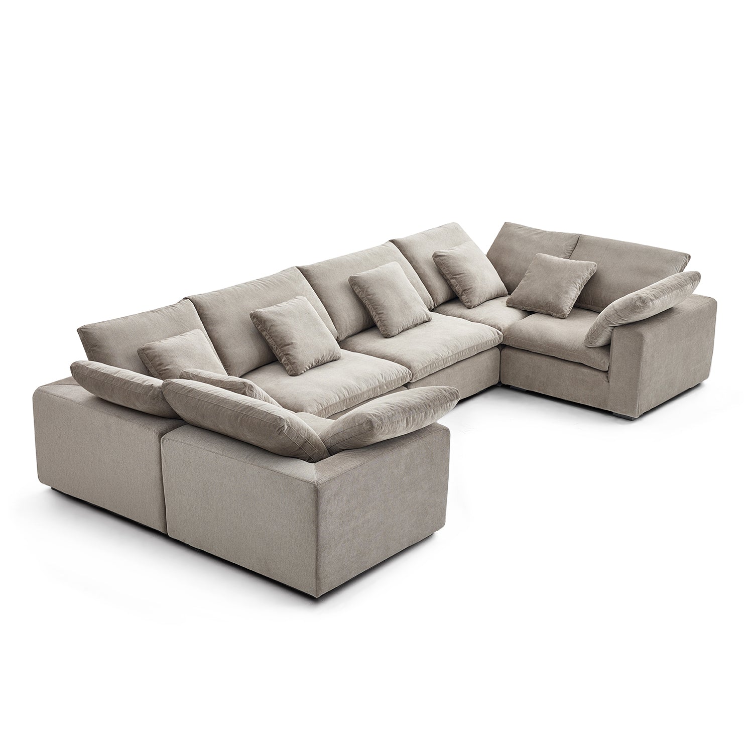 Malibu Cloud U Closed Sectional