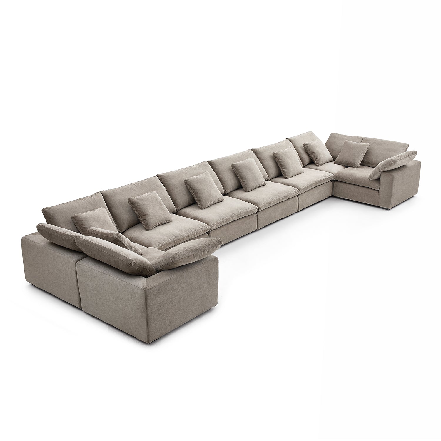 Malibu Cloud U Closed Sectional