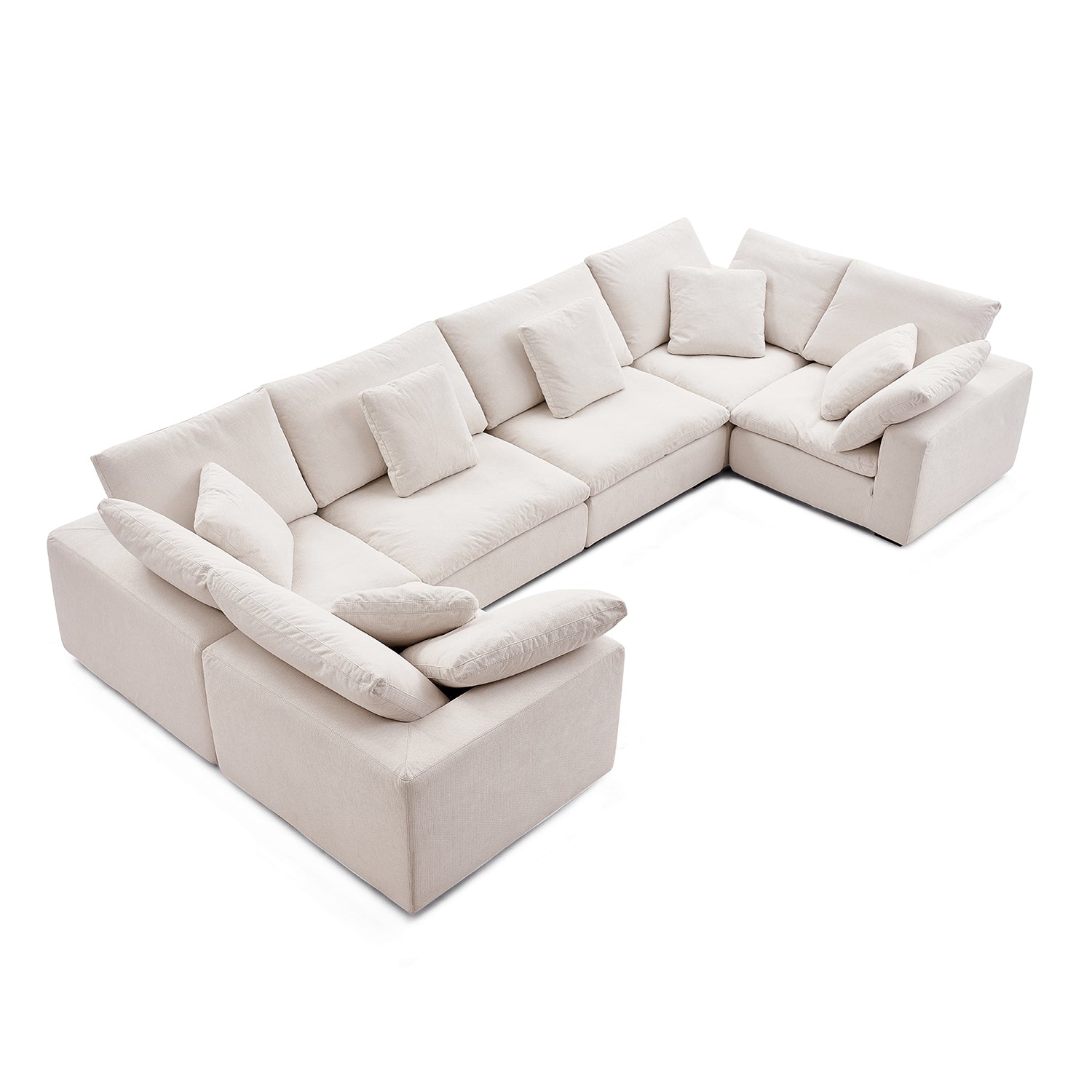 Malibu Cloud U Closed Sectional