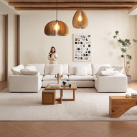 Malibu Cloud U Closed Sectional
