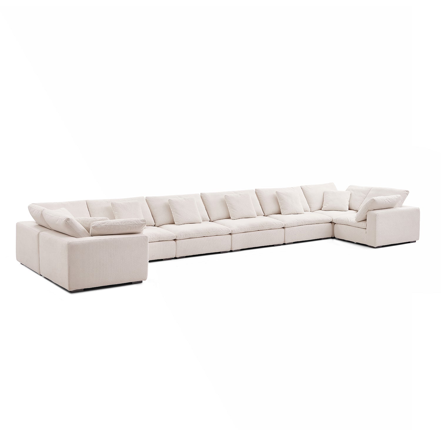 Malibu Cloud U Closed Sectional