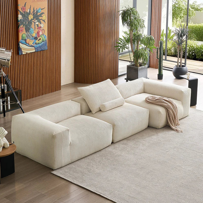 Mellow Closed Sectional 3-Seater