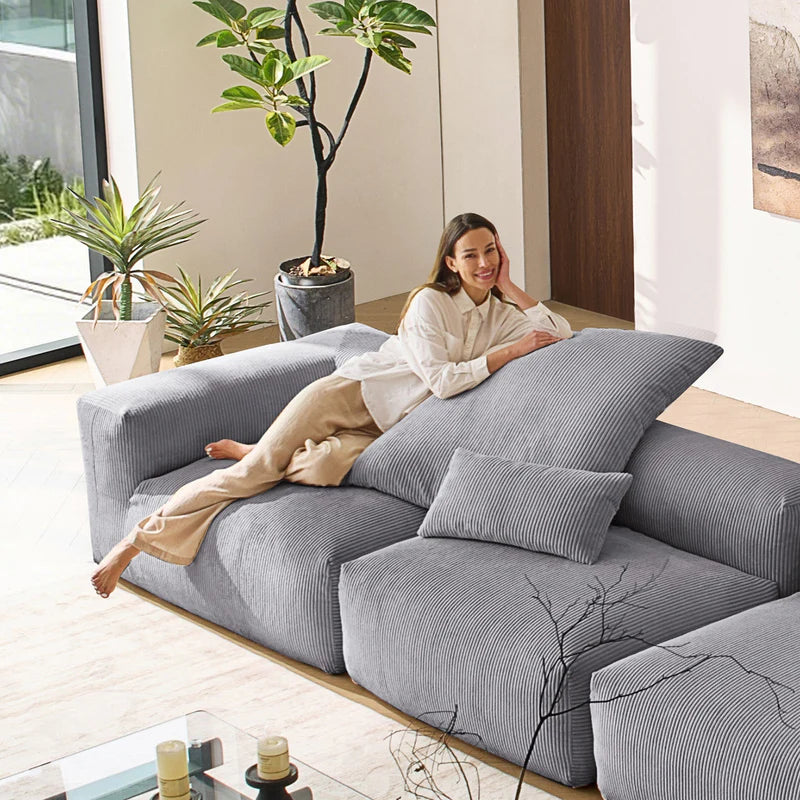Mellow Closed Sectional 3-Seater
